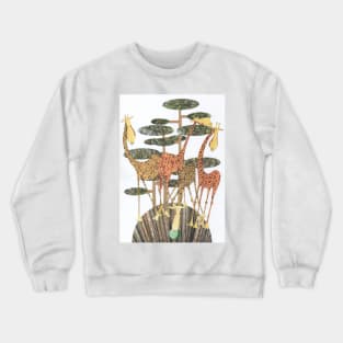 Giraffes at the Watering Hole, number 2. Crewneck Sweatshirt